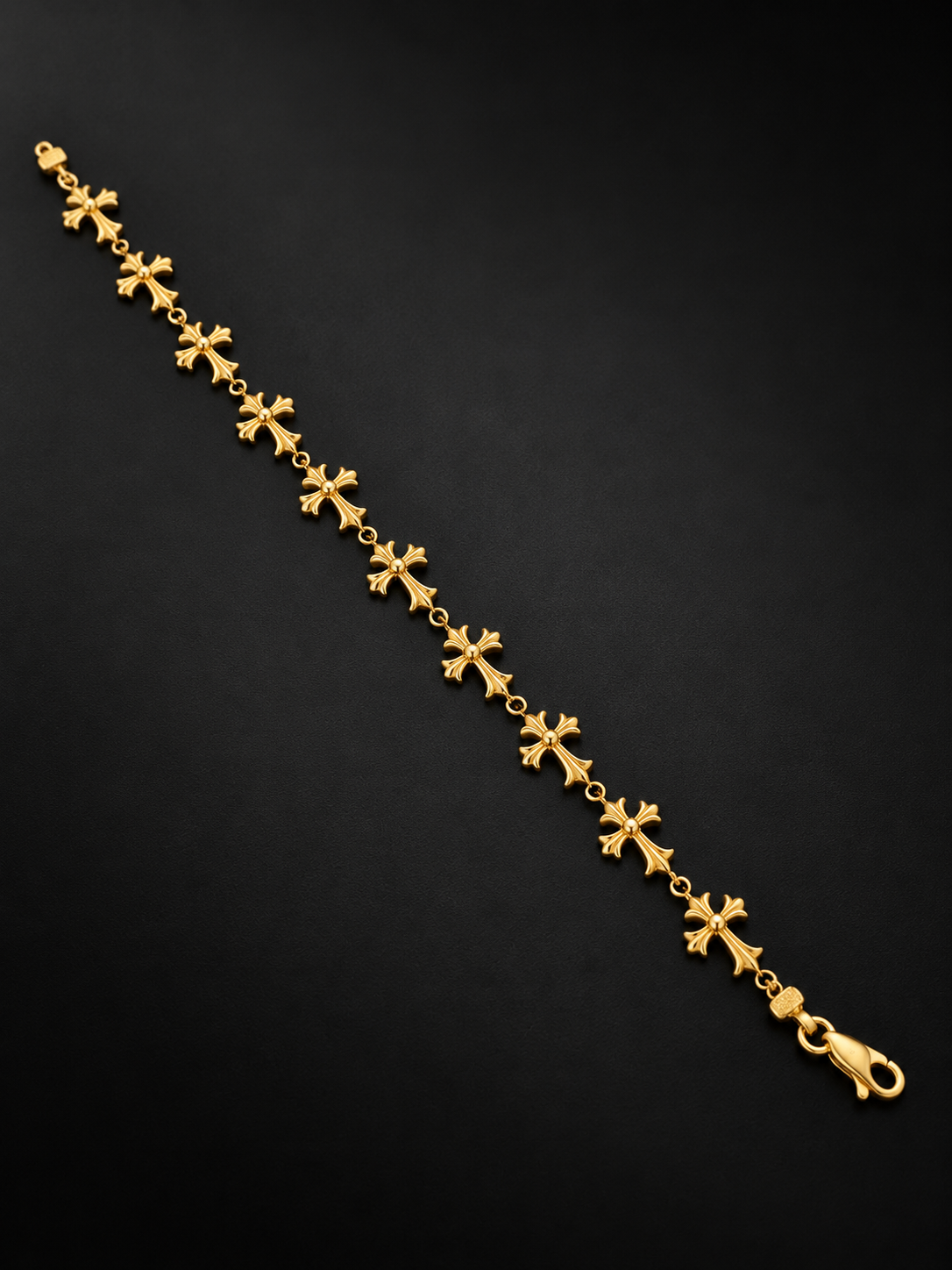 10K Cross Bracelet
