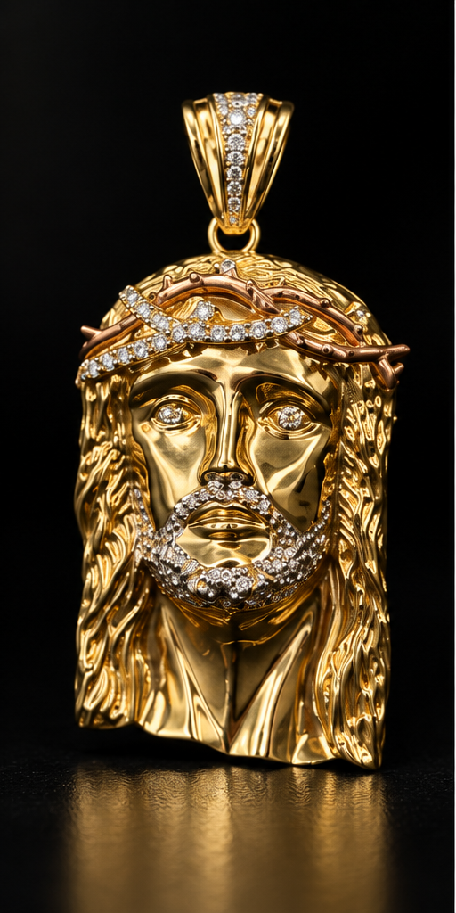 14K Jesus Face