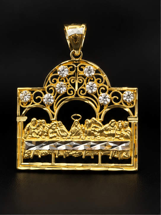 14K Last Supper Pendant
