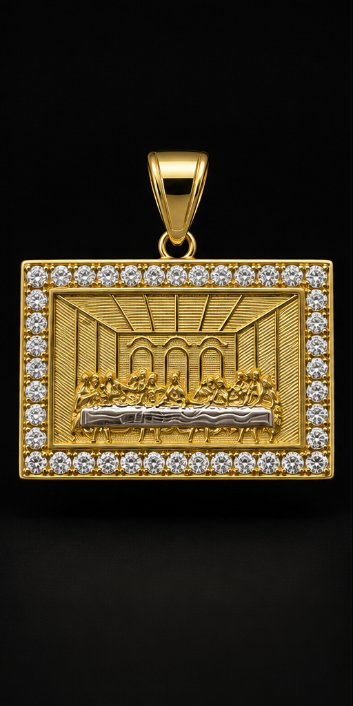 14K Last Supper Pendant